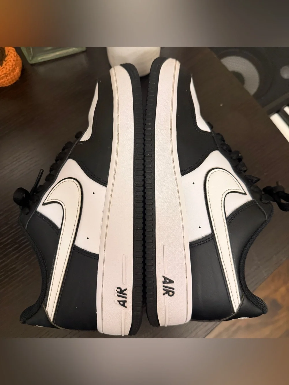 Nike Air Force 1 Low Black White Mens 7.5  DV0788‑002